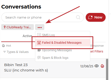 How-to: View Failed & Disabled Messages – ClubReady Connect